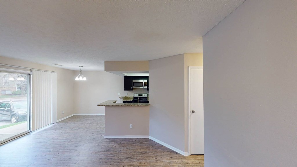 Living and Kitchen area at BrookStone Village, Cincinnati