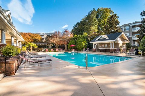 Swimming Pool With Relaxing Sundecks at Cedar Springs Apartments, North Carolina