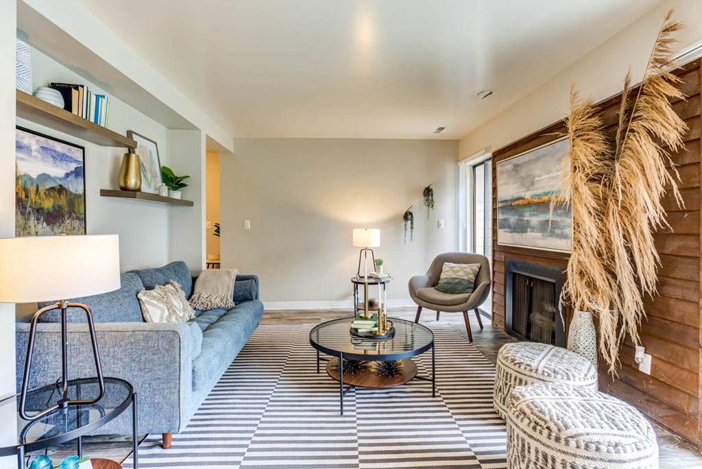 Decorated Living Room at Cliffs at Canyon Ridge, Utah, 84401