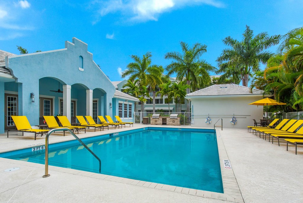 Swimming Pool and Sundeck at The Dakota, Jupiter, FL, 33458