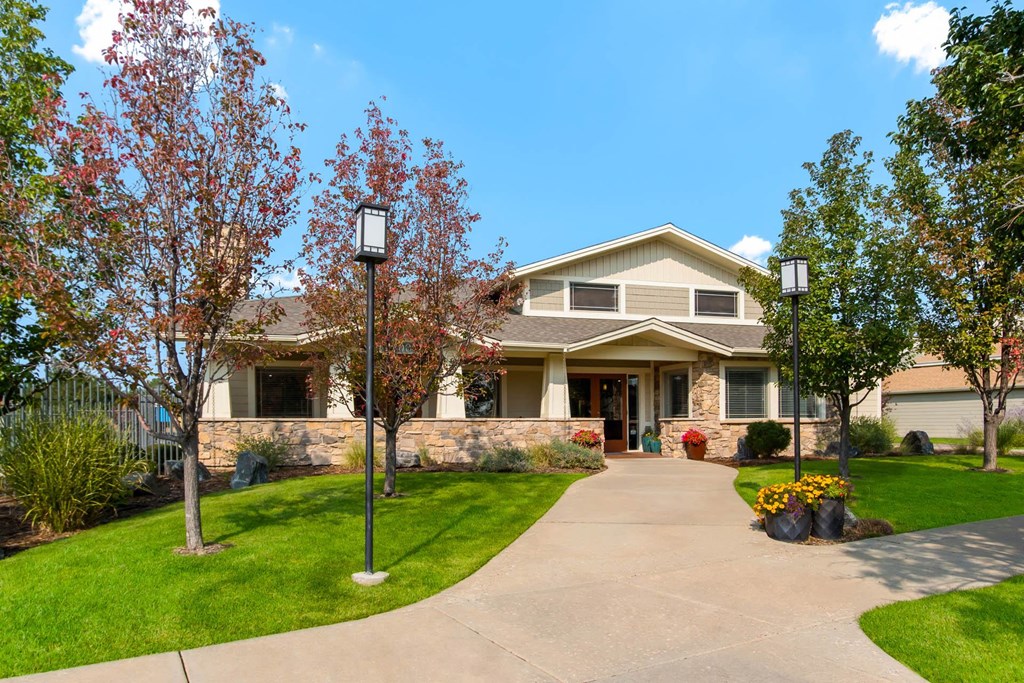 Entrance area at Deer Crest Apartments, Broomfield, Colorado