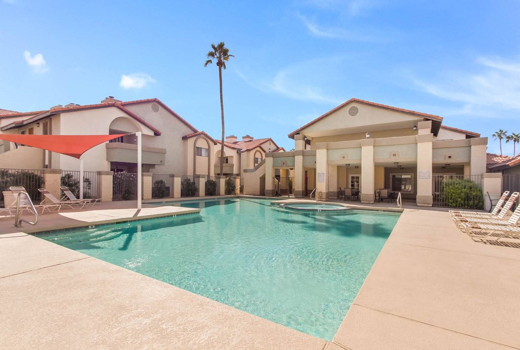 Swimming Pool With Relaxing Sundecks at Del Coronado, Mesa, Arizona