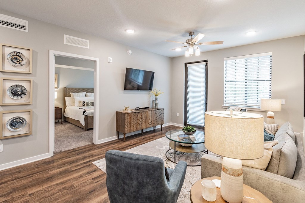 Living Room with Bedroom View at Edge75, 34104