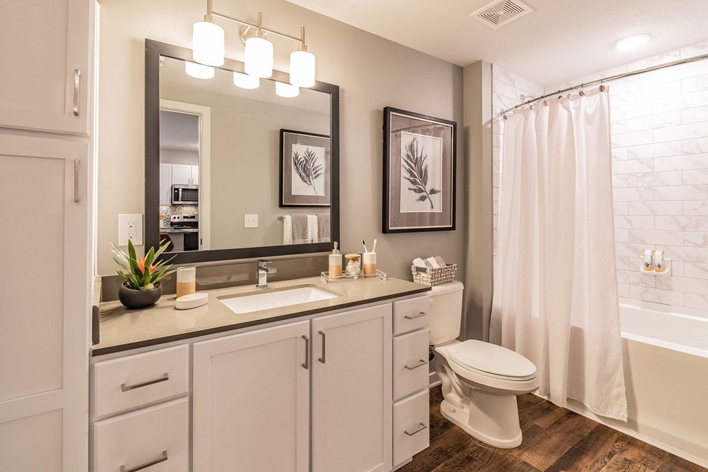 Full Bathroom with Tub at Edge75, Naples, FL 34104
