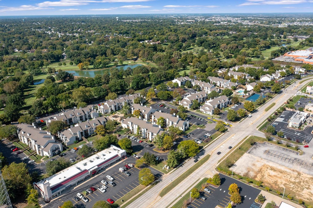 Aerial View of City at Glen at Bogey Hills, St. Charles