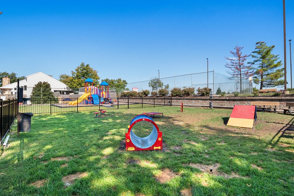 Dog Park with Agility Equipment at Glen at Bogey Hills, Missouri
