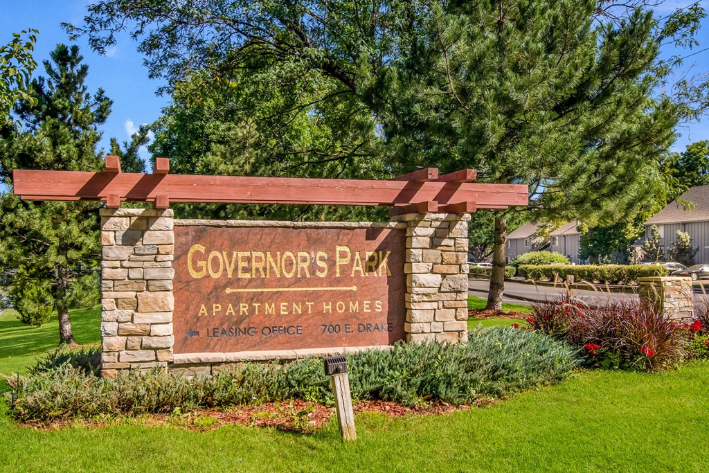 Property Entrance Sign at Governor's Park, Colorado, 80525