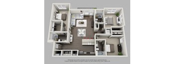 3 Bedroom 3 Bathroom Floor Plan at Heritage at Oakley Square, Cincinnati, OH