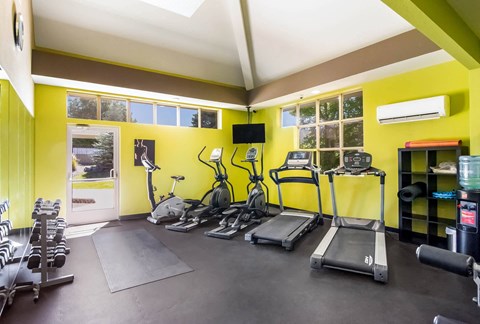 Fitness Center With Cardio Equipment at Heritage at Hidden Creek, Colorado Springs