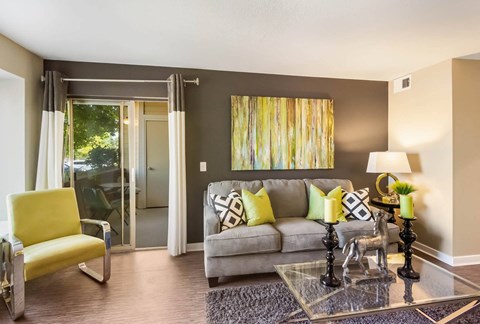 Modern Living Room at Heritage at Hidden Creek, Colorado Springs, CO