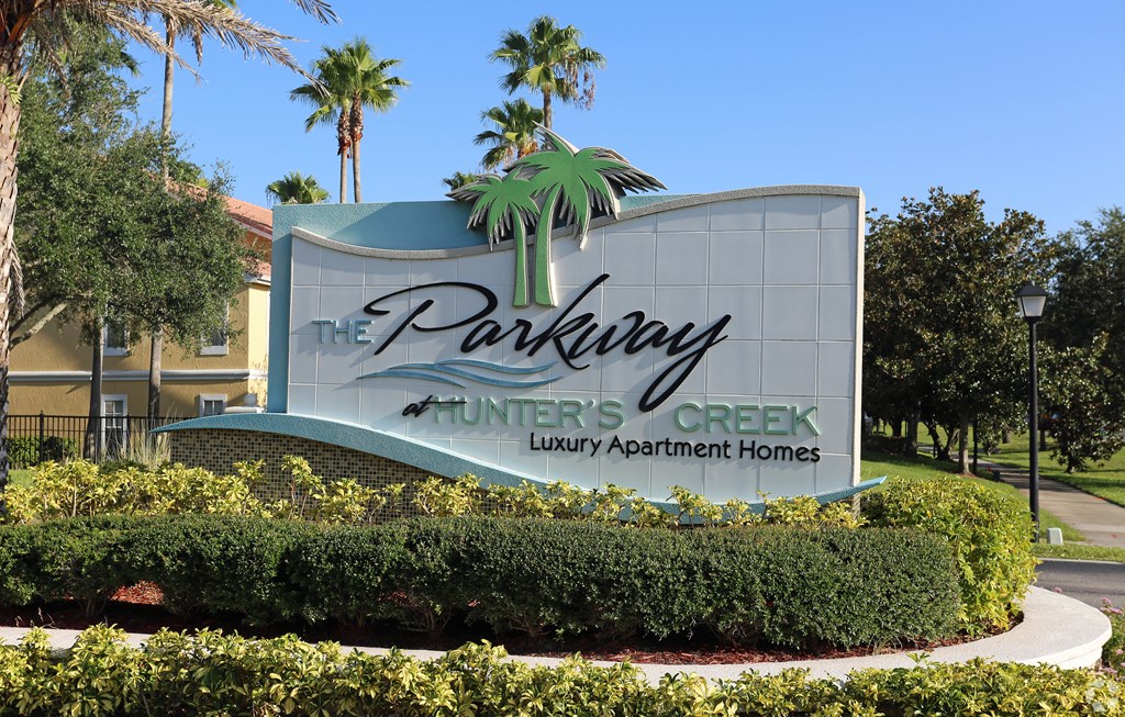 Entrance Signage at The Parkway at Hunters Creek, Orlando, FL 32837