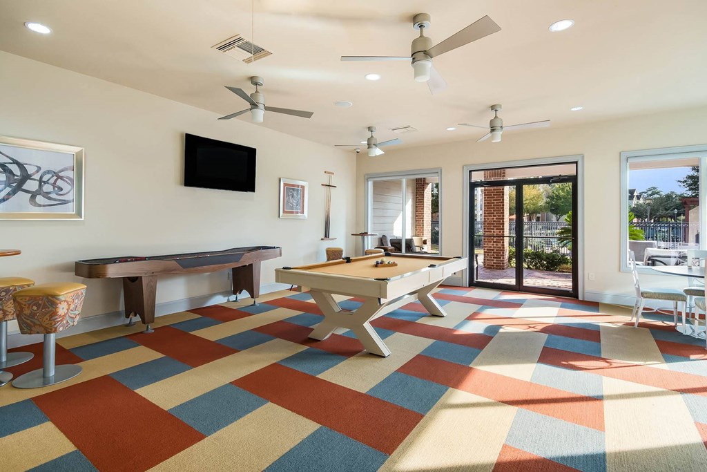 Modern Clubhouse With A Game Room Modern Clubhouse With A Game Room at Kingwood Glen, Kingwood, TX