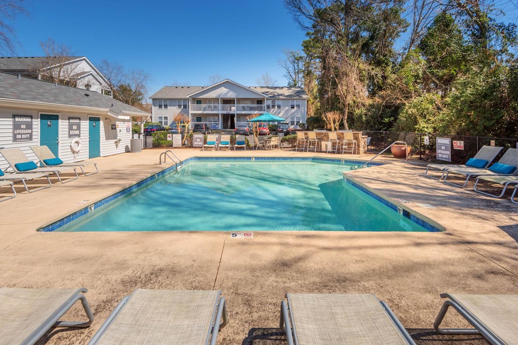 Swimming Pool and Sundeck at Lofts of Wilmington, Wilmington, North Carolina