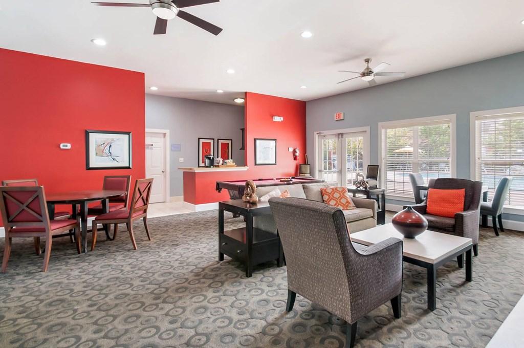 Clubhouse Lounge Area at Malvern Lakes, Fredericksburg, VA, 22406