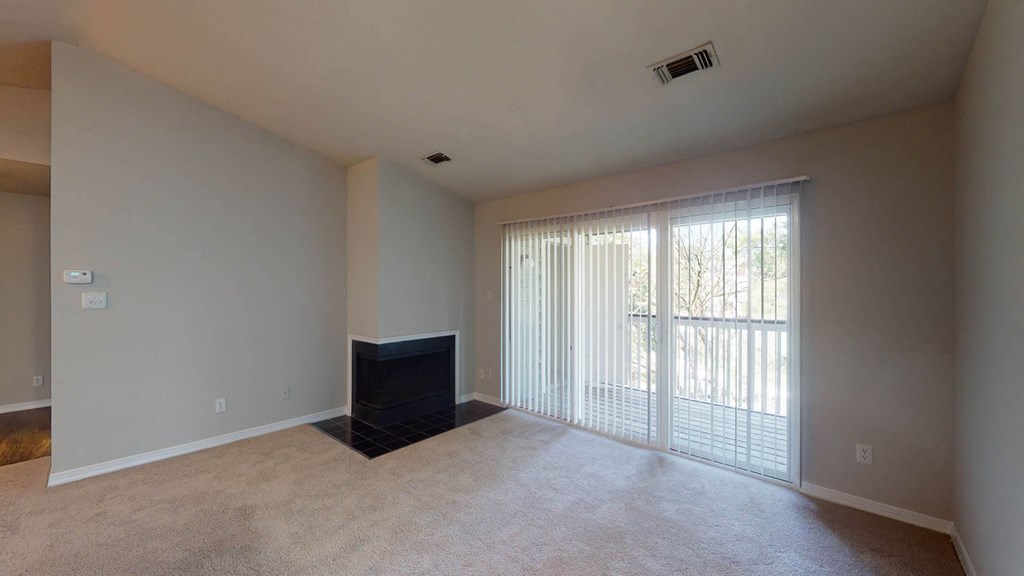 Living Room with Fireplace at Montclair Apartments, Silver Spring, MD