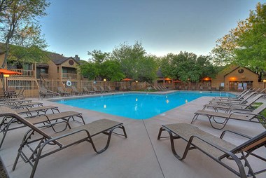 Swimming Pool With Relaxing Sundecks at Mountain Run, Albuquerque, NM