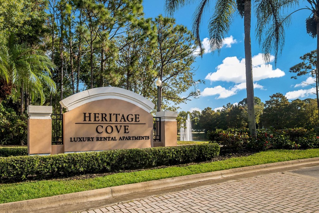 Property Entrance Signage at Heritage Cove, Stuart, Florida