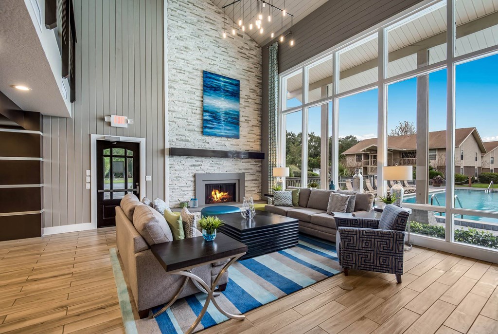 Clubhouse Interior at Sanford Landing Apartments, Sanford