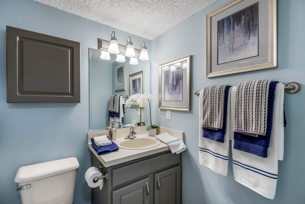 Bathroom with Vanity at Sanford Landing Apartments, FL 32771