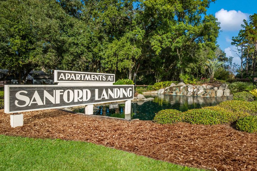 Property Entrance Sign at Sanford Landing Apartments, Sanford, FL - Photo Gallery 1