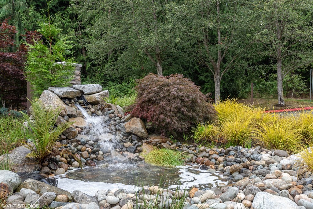 Small Pond with Waterfall at North Creek Apartments, Everett, Washington