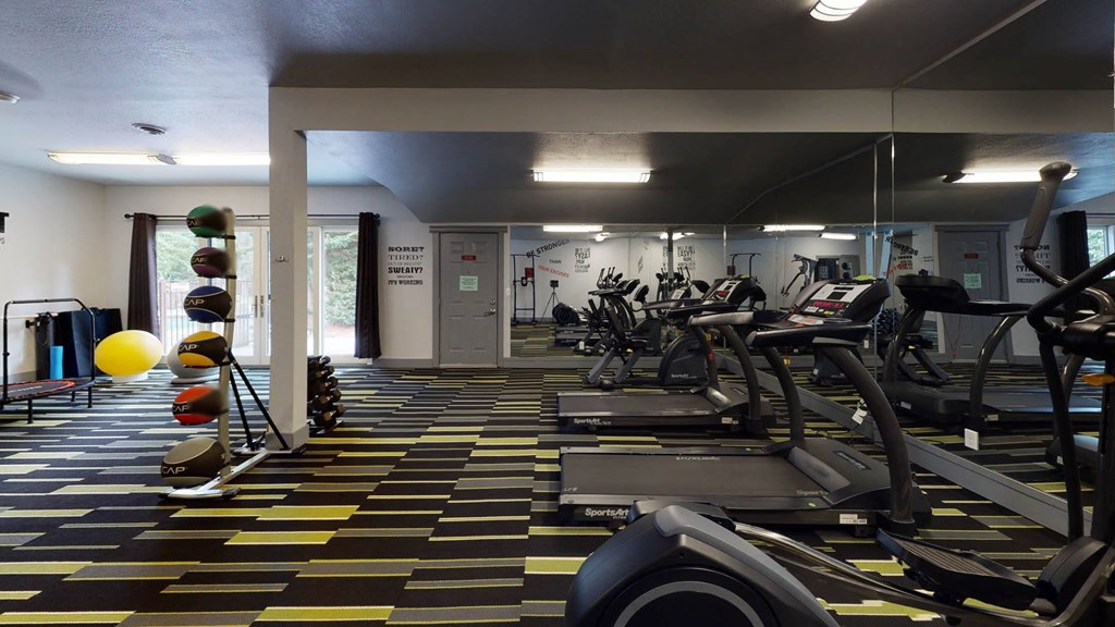 Workout center at North Creek Apartments, Everett, 98208