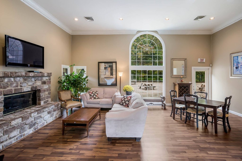 Clubhouse Fireplace Lounge at Park Place Apartments, Louisville, Kentucky