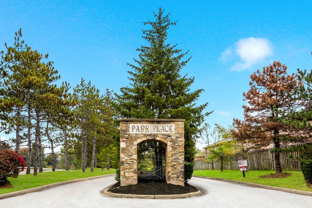 Entrance at Park Place Apartments, Louisville