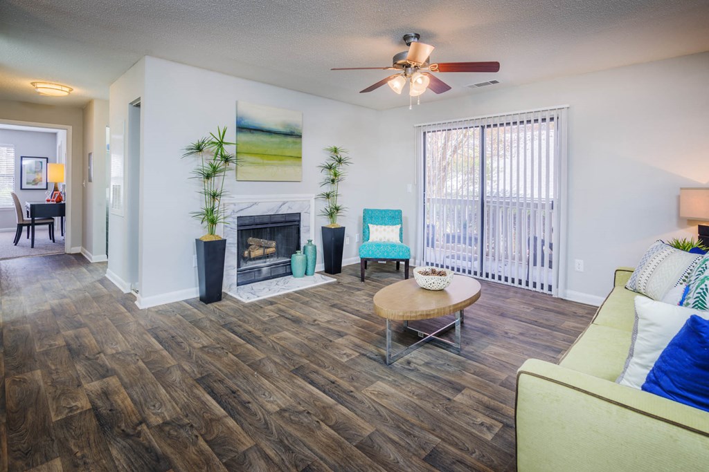 Wood Inspired Plank Flooring at The Pointe at Irving Park, North Carolina