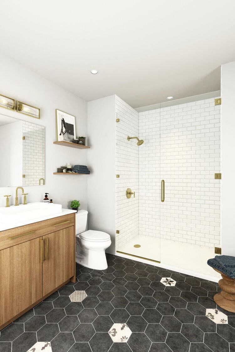 Luxurious Bathroom at Riverwalk Apartments, Lawrence, MA 01843