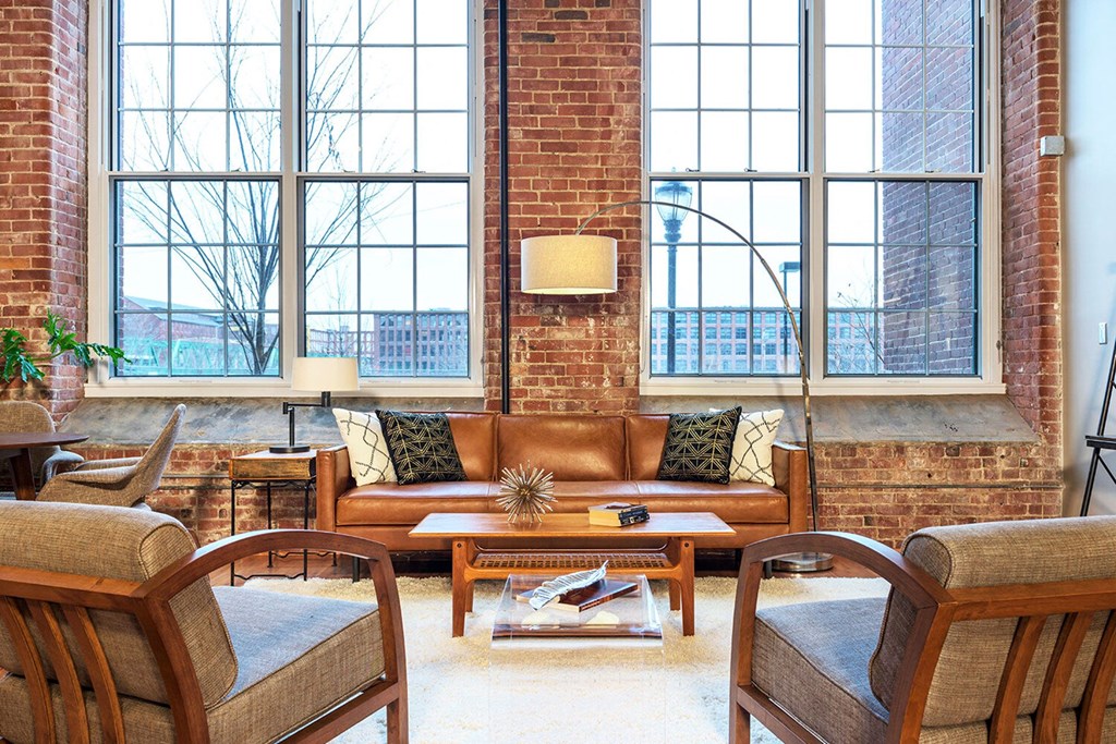 Brick Wall Accent in Homes at Riverwalk Apartments, Lawrence, Massachusetts