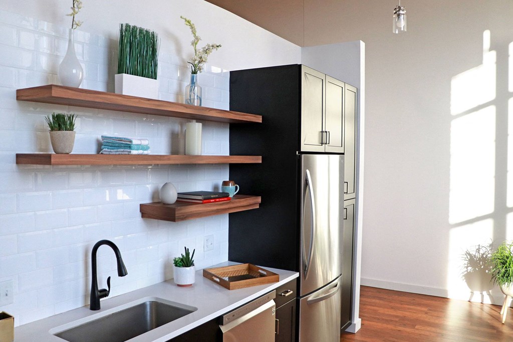 Model Kitchen at Riverwalk Apartments, Lawrence, Massachusetts 01843