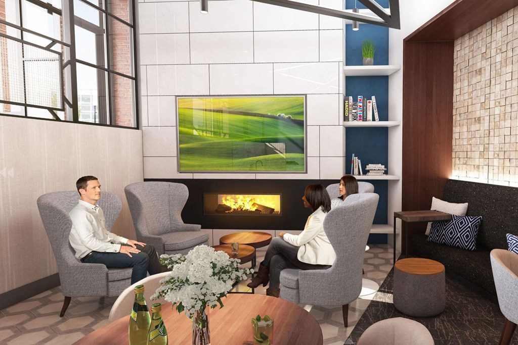 Work Space at Riverwalk Apartments, Massachusetts