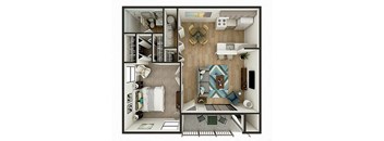 Crescent Floor Plan at Sanford Landing Apartments, Florida