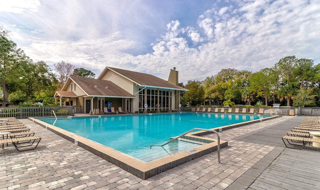Glimmering Pool at Sanford Landing Apartments, Sanford, FL