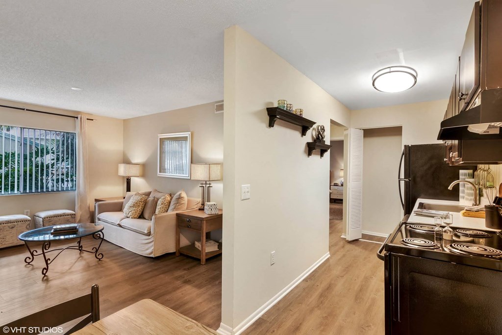 Kitchen With Living Area View at Sarasota South, Bradenton, FL, 34207