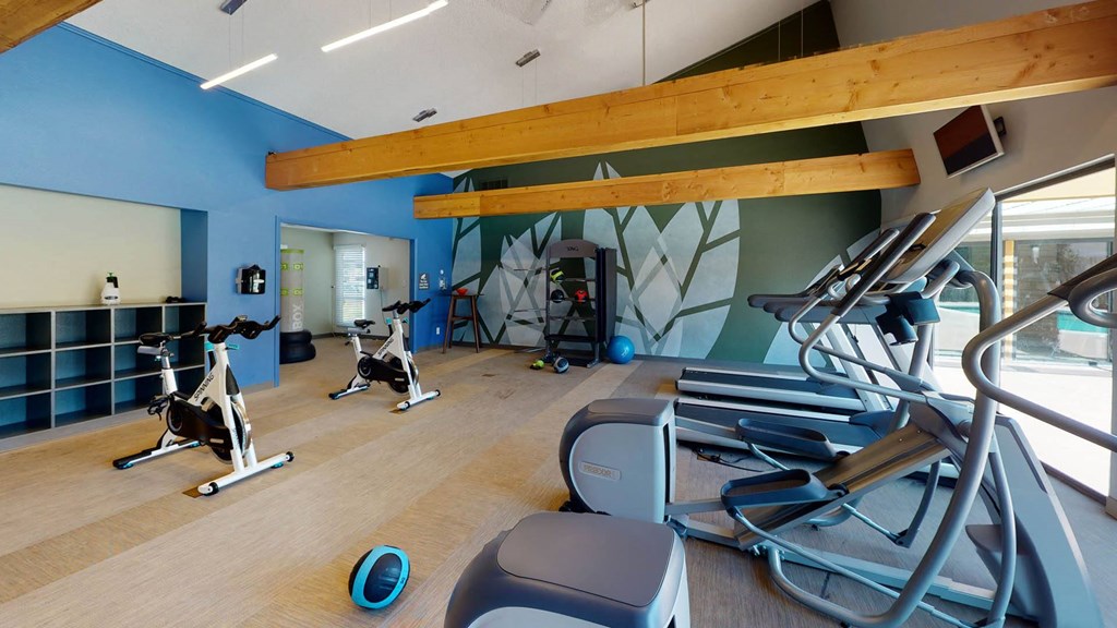 Fitness Center with Cardio Machines at Spyglass Creek, Denver, 80224