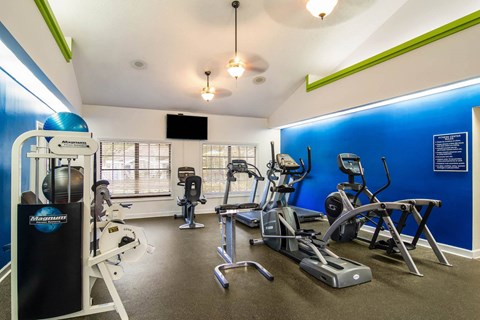 Fitness Center at St. Johns Forest Apartments, Jacksonville, FL, 32277
