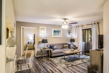 Living Room Living Room at St. Johns Forest Apartments, Jacksonville, FL, 32277 - Photo Gallery 6