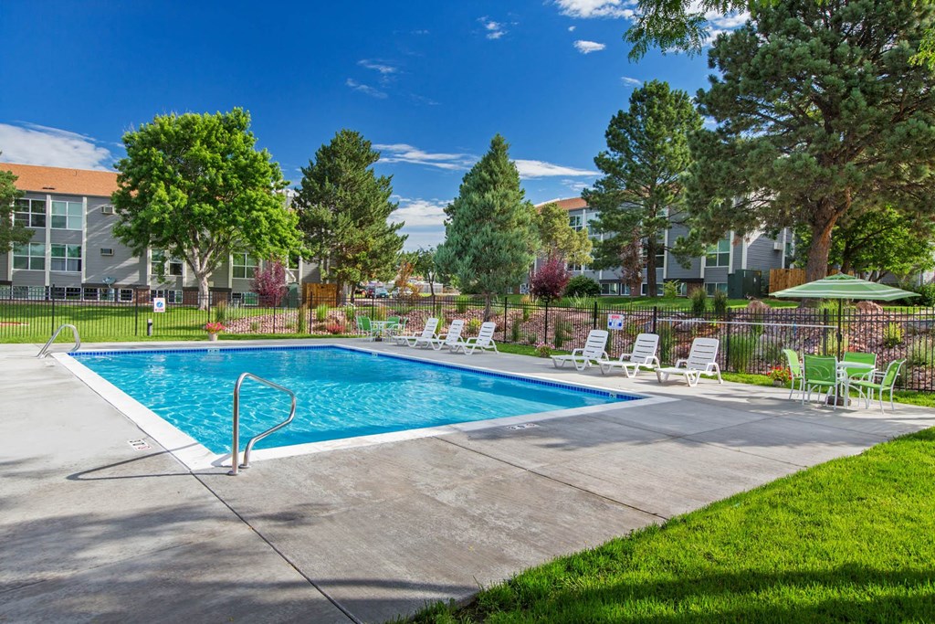 Pool View at The Montecito, Colorado Springs, Colorado