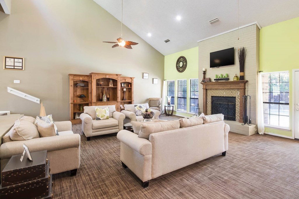 Living room area  at The Glen Apartments, Texas