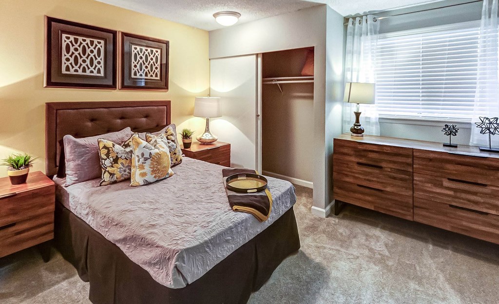 Lavish Bedroom at Union Heights Apartments, Colorado Springs, Colorado