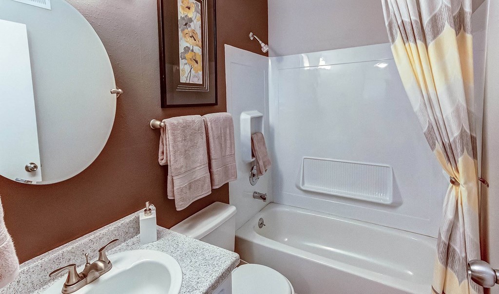 Bathroom With Bathtub at Union Heights Apartments, Colorado Springs, 80918