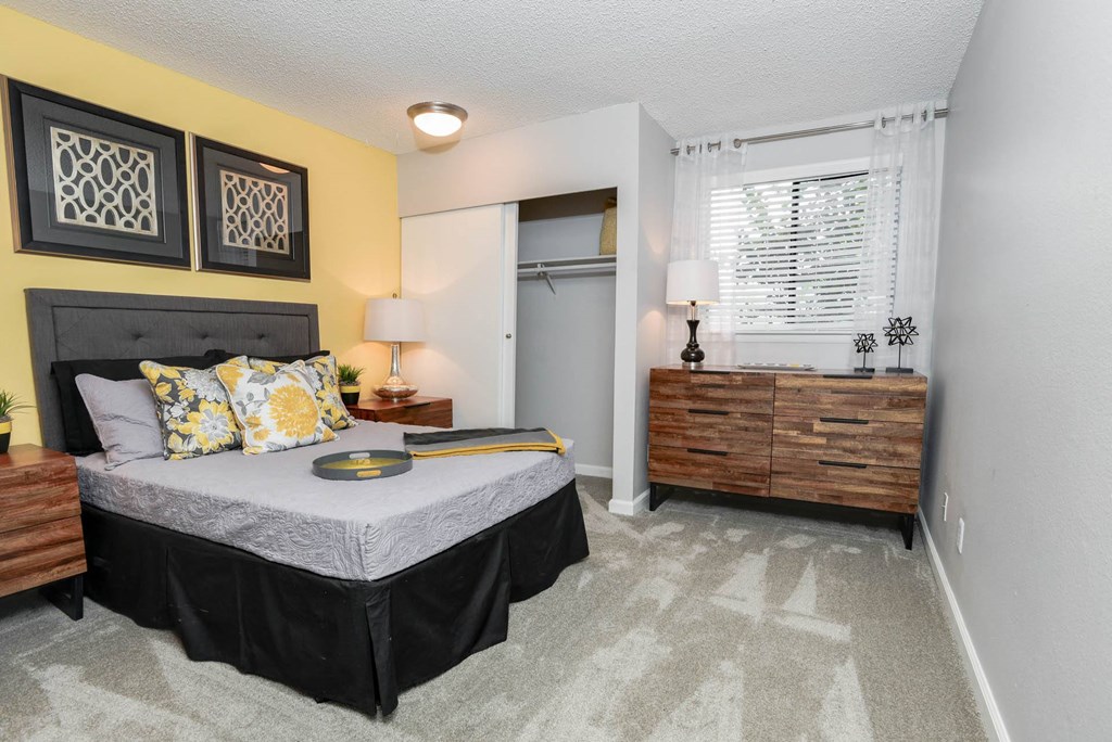 Bedroom With Closet at Union Heights Apartments, Colorado Springs, Colorado