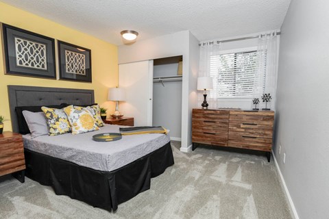 Bedroom With Closet at Union Heights Apartments, Colorado Springs, Colorado