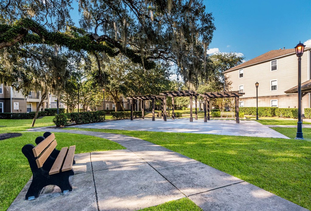 Outdoor Bench at University Park Apartments, Orlando