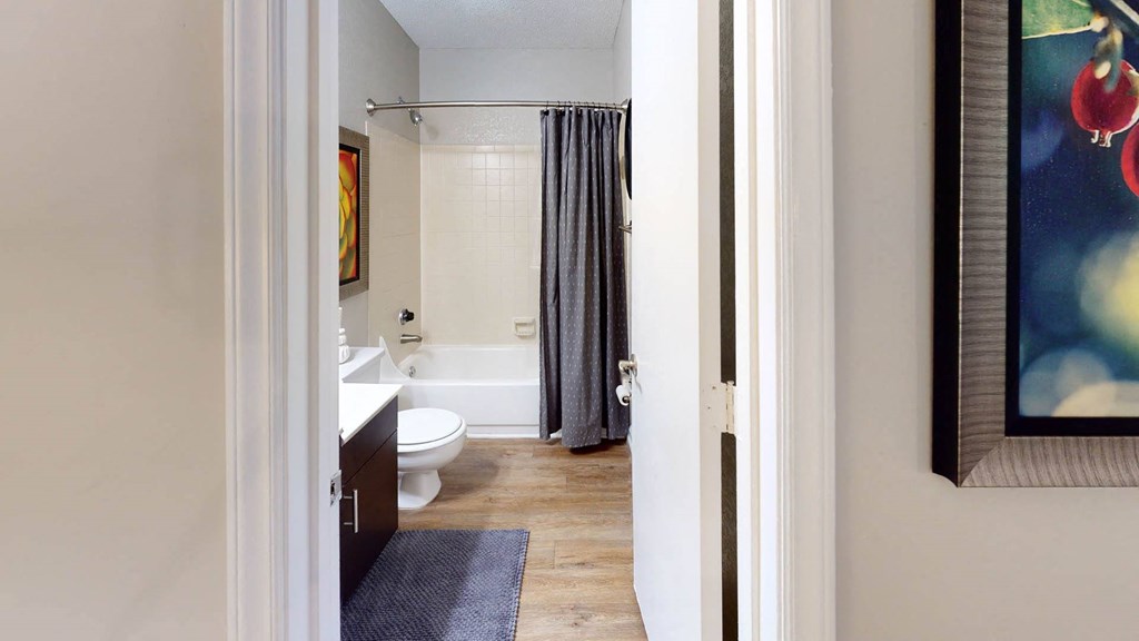 Bathroom View at University Ridge Apartments, North Carolina