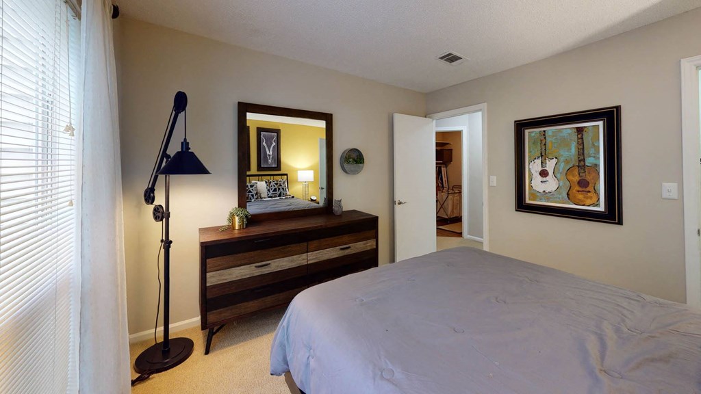 Model Bedroom at University Ridge Apartments, Durham, NC