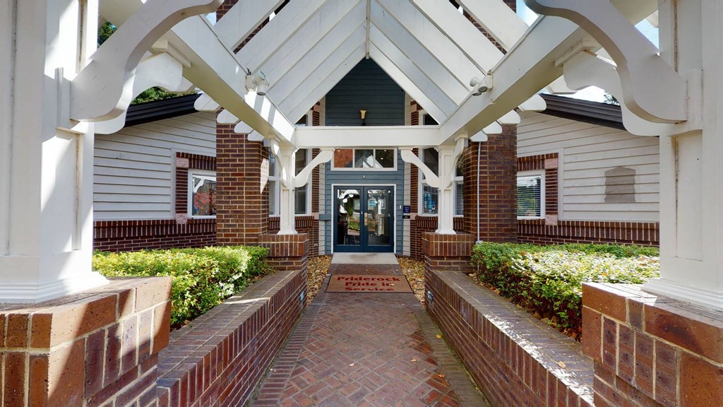 Walkway at University Ridge Apartments, Durham, North Carolina