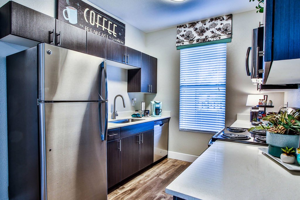 Stainless Steel Kitchen Appliances at Villa Serena, Henderson, NV